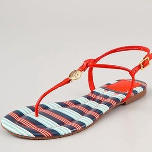 Tory Burch Striped Emmy Sandal